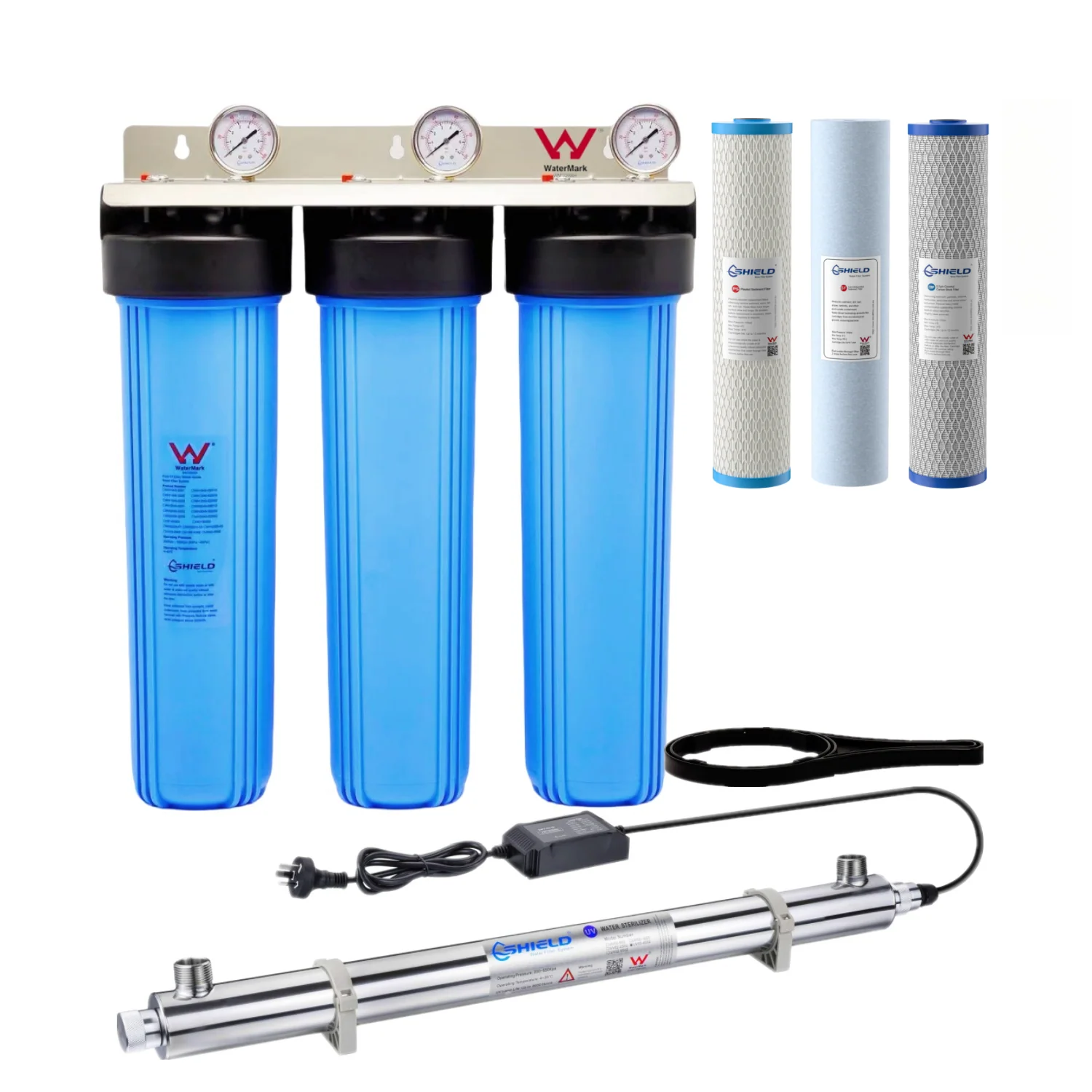 20” x 4.5” Rain Tank Whole House Water Filter System UV Sterilizer | WaterMark Certified | Australian Standard - Image 6