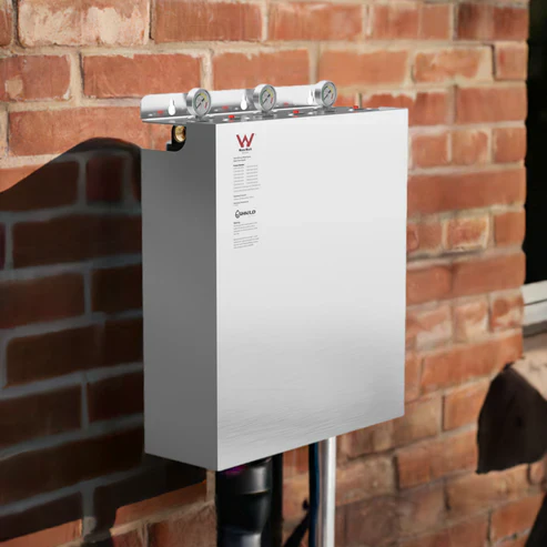 Triple Whole House Water Filter System | Stainless Steel Cover | Cyst Scale Chlorine  Fluoride Lead Removal | WaterMark Certified | 20” x 4.5” Wall Mount - Image 3