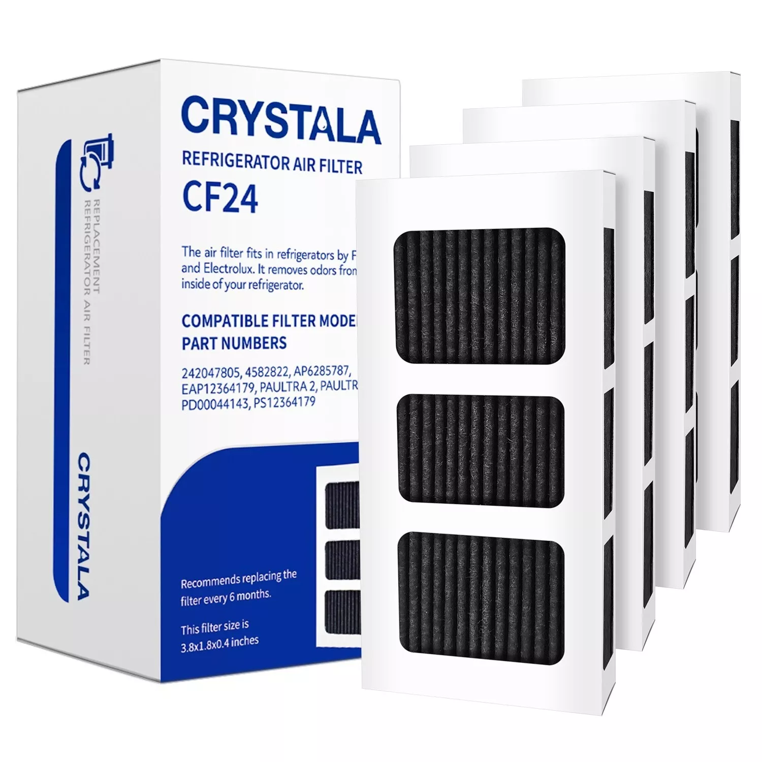 4 x Electrolux Westinghouse EPTWFU01 Fridge Water Filter + 242047806 Air Filter WQE6870BA WHE6060SA | Premium Compatible Replacement - Image 4